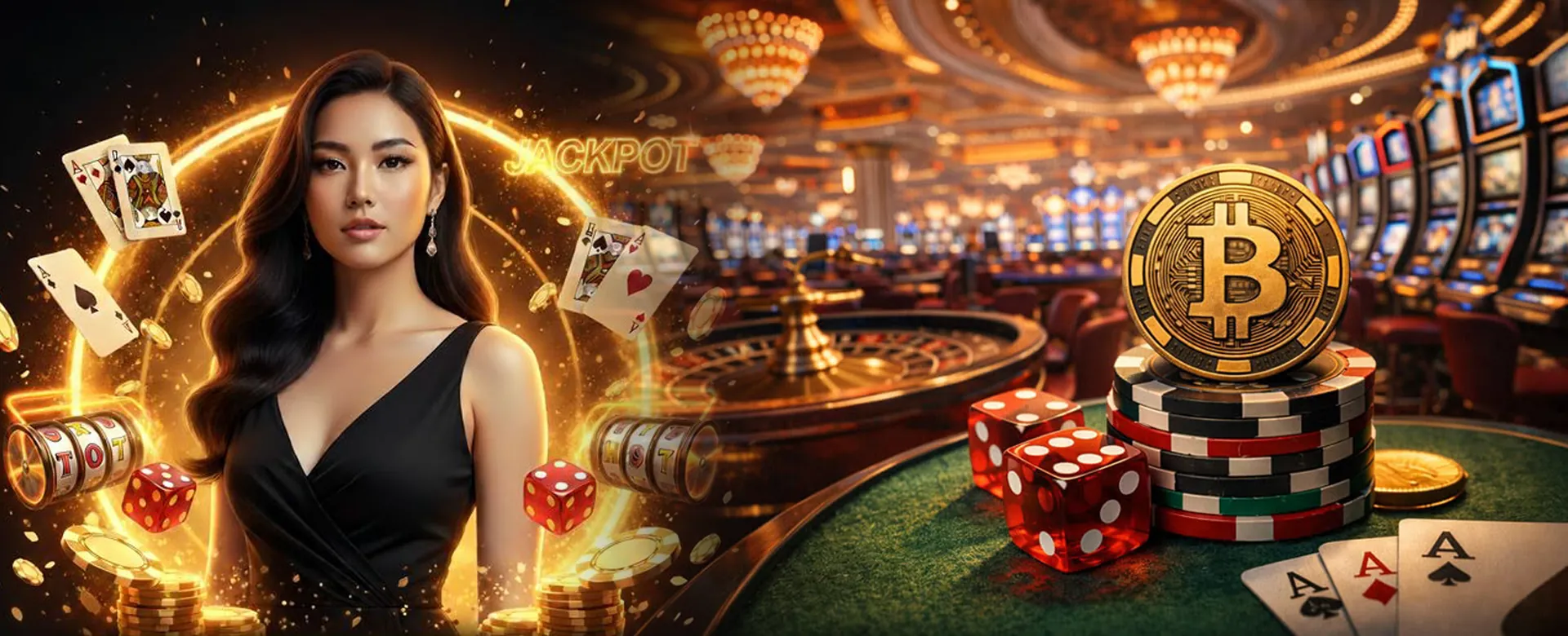 Sandatahan 747 Live promotional banner with Jilicrown APK offers